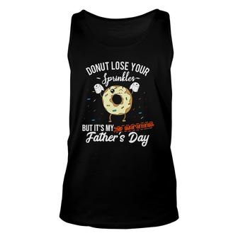 Fathers Day 2021 2Nd Quarantine Funny Donut Dad Quote Meme Unisex Tank Top - Seseable