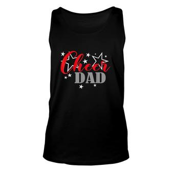 Fathers Day Cheerleader Proud Cheer Dad Supporter Unisex Tank Top - Seseable