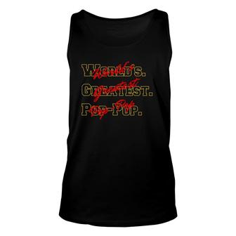 Fathers Day S For Proud Greatest Pop Pop Papaw Unisex Tank Top - Seseable