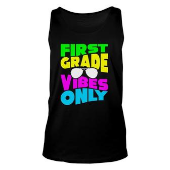 First Grade Vibe Only 1St Back To School Teacher Student Unisex Tank Top - Seseable