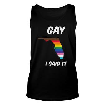 Florida Lgbtq SupportSay Gay Pride DonT Say Gay Unisex Tank Top - Seseable