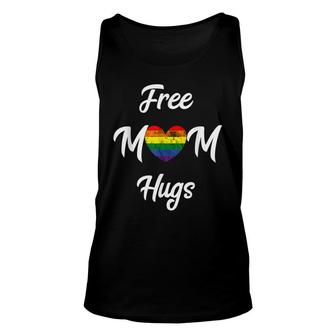 Free Mom Hugs Gay Pride Mother Lgbt Rainbow Heart Gender Unisex Tank Top - Seseable