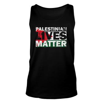 Free Palestine Flag Palestinian Lives Matter Retro Unisex Tank Top - Seseable