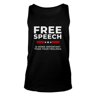 Free Speech Anti Cancel Culture Unisex Tank Top | Mazezy