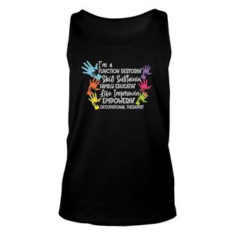 Function Restoring Occupational Therapist Gift Unisex Tank Top | Mazezy