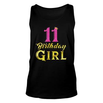 Funny 11Th Princess Cute 11 Years Old 11Th Birthday Unisex Tank Top - Seseable