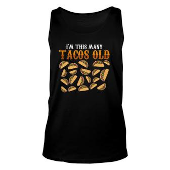 Funny 20 Years Old Taco Lovers Gag 20Th Birthday Unisex Tank Top - Seseable