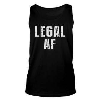 Funny 21St Birthday Gift Legal Af 21 Years Old Tee Classic Unisex Tank Top - Seseable
