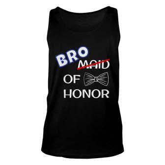Funny Best Man Wedding Matching Bachelor Party Bro Of Honor Unisex Tank Top - Seseable
