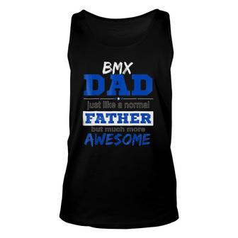 Funny Bmx Dad Fathers Day Unisex Tank Top - Seseable