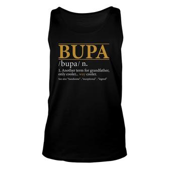 Funny Bupa Definition Fathers Day Gift Grandpa Gift Unisex Tank Top - Seseable