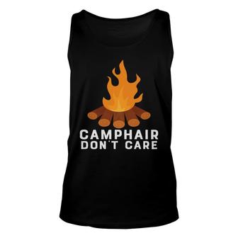 Funny Camping Camp Hair Dont Care Custom New Unisex Tank Top - Seseable