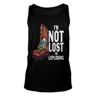 Funny Camping Im Not Lost I Am Exploring Myself New Unisex Tank Top - Seseable