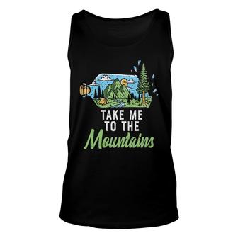 Funny Camping Take Me To Mountains Free Life New Unisex Tank Top - Seseable