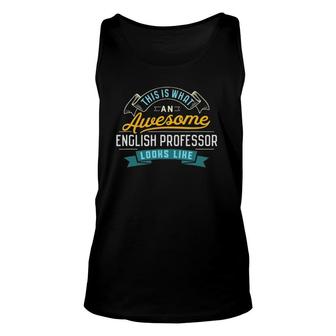 Funny English Professor Awesome Job Occupation Unisex Tank Top - Seseable