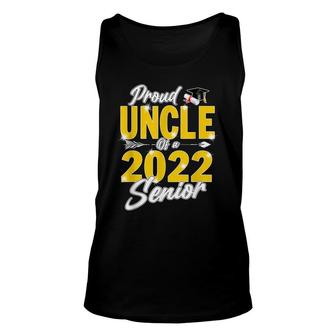 Funny Graduation - Proud Uncle Of A 2022 Senior 22 Grad Unisex Tank Top - Seseable