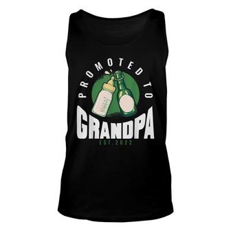 Funny Grandpa Promoted To Grandpa 2022 Unisex Tank Top - Seseable