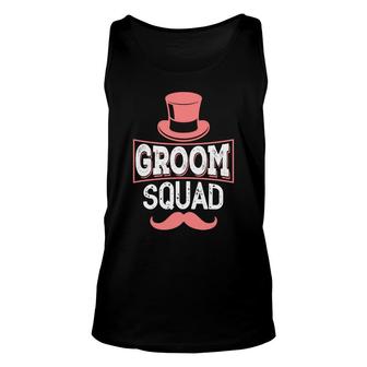 Funny Groom Squad Pink Beard Groom Bachelor Party Unisex Tank Top - Seseable