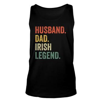 Funny Husband Dad Irish Legend Vintage St Patricks Day Unisex Tank Top - Seseable