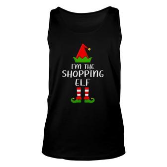 Funny Matching Family Im The Shopping Elf Christmas Unisex Tank Top | Mazezy