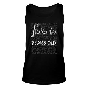 Funny Math Geek Integral Calculus 60Th Birthday 60 Years Old Unisex Tank Top - Seseable