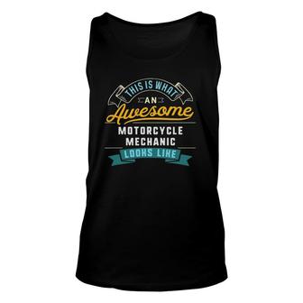 Funny Motorcycle Mechanic Awesome Job Occupation Unisex Tank Top - Seseable