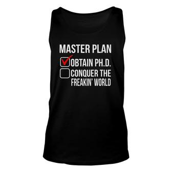 Funny Phd Doctorate Graduation Gift For Him Her Psychology Unisex Tank Top - Seseable
