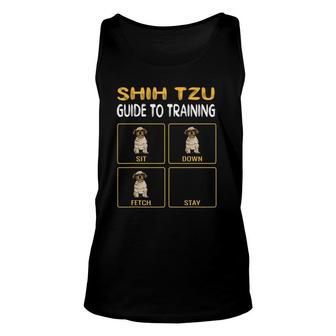 Funny Shih Tzu Guide To Training Dog Trainer Obedience Unisex Tank Top - Seseable
