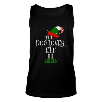 Funny The Dog Lover Elf Matching Family Group Gift Christmas Unisex Tank Top - Seseable