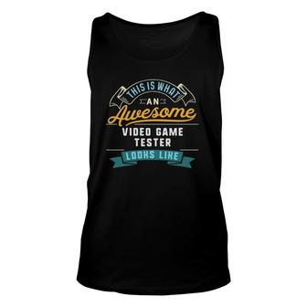 Funny Video Game Tester Awesome Job Occupation Unisex Tank Top - Seseable