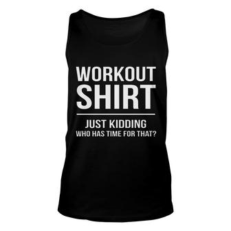 Funny Workout Saying Fitness Cardio Lazy Unisex Tank Top - Seseable