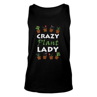 Womens Gardening Gif Plants Meme Crazy Plant Lady V-Neck Tank Top | Mazezy CA