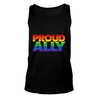 Gay Pride Ally Lgbt Friends Proud Ally V2 Unisex Tank Top - Thegiftio UK