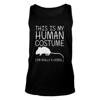 Gerbil Easy Halloween Human Costume Gnawer Pet Diy Gift Unisex Tank Top | Mazezy