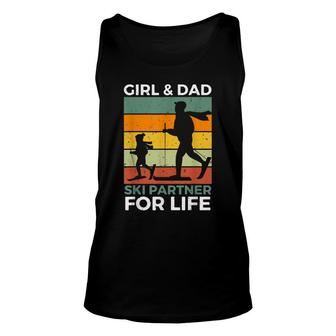 Girl And Dad Ski Partner For Life Daughter Kids Matching Unisex Tank Top - Seseable