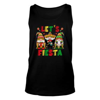 Gnomes Cinco De Mayo Lets Fiesta 5 De Mayo Unisex Tank Top - Seseable