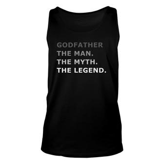 Godfather The Man The Myth The Legend Essential Unisex Tank Top - Seseable