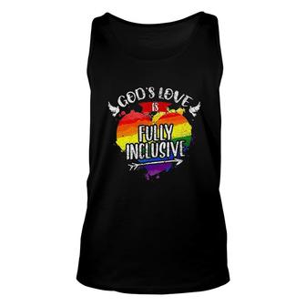 Gods Love Is Fully Inclusive LGBT Month Unisex Tank Top - Seseable