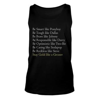Gold Like A Greaser Classic Movie Book Graphic Novel Unisex Tank Top - Monsterry