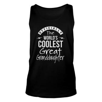 Great Granddaughter Gifts From Great Grandparent Unisex Tank Top | Mazezy