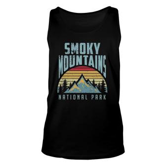 Great Smoky Mountains National Park Tennessee Retro Unisex Tank Top | Mazezy UK