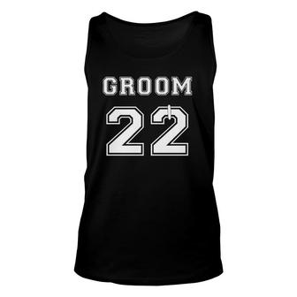 Groom 2022 Engagement Party Matching Honeymoon Bridal Shower Tank Top | Mazezy