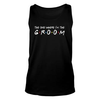 Mens Im The Groom Bachelor Party Stag Groomsmen Getaway Wedding Tank Top | Mazezy DE