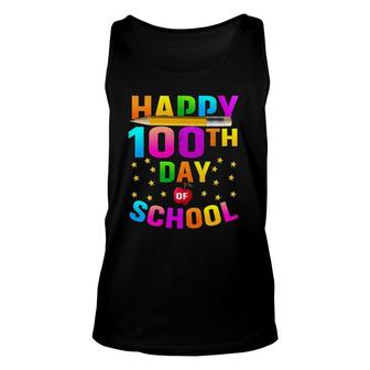 Happy 100 Days Of School Teacher Student 100Th Day Unisex Tank Top - Seseable