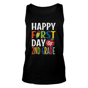 Happy First Day 2Nd Grade School Teacher Student Unisex Tank Top - Seseable