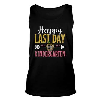 Happy Last Day Of Kindergarten Leopard Teacher Or Student Unisex Tank Top - Seseable