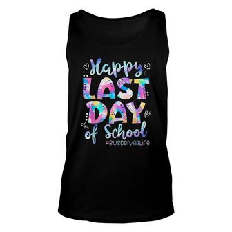 Happy Last Day Of School Bus Driver Life Summer Unisex Tank Top - Seseable