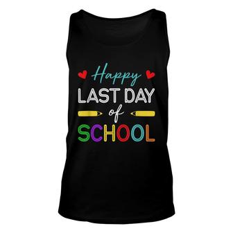 Happy Last Day Of School Teacher Student Summer Break Unisex Tank Top - Seseable