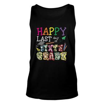 Happy Last Day Of Sixth Grade Graduation Day Dalmatian Print For Students Unisex Tank Top - Seseable