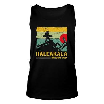 Hawaii Maui Snowboard Vintage Haleakala National Park Unisex Tank Top | Mazezy